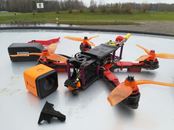 Orange drone